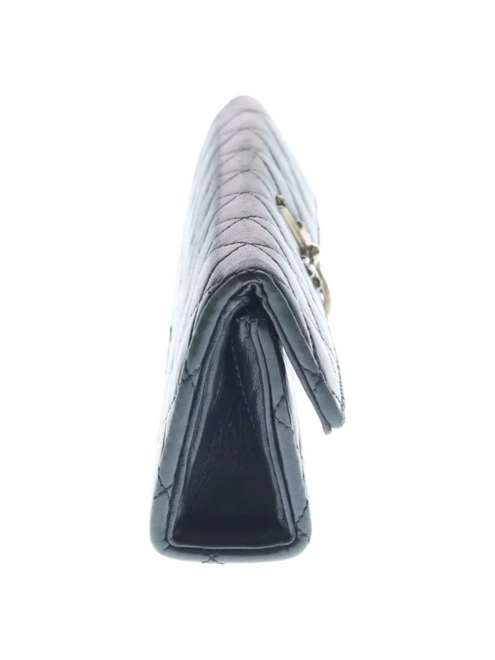 Chrome Hearts Dinner LG CH Cross Large CH Leather Clutch Black